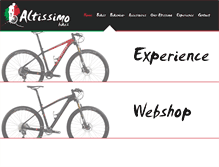 Tablet Screenshot of altissimo-bikes.com